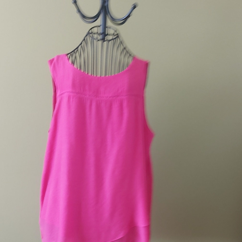 Vibrant Pink Sleeveless Tank Top